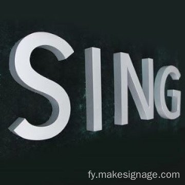 Skilderij fan metalen kanaalbrief